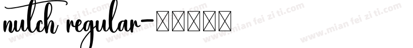 nutch regular字体转换